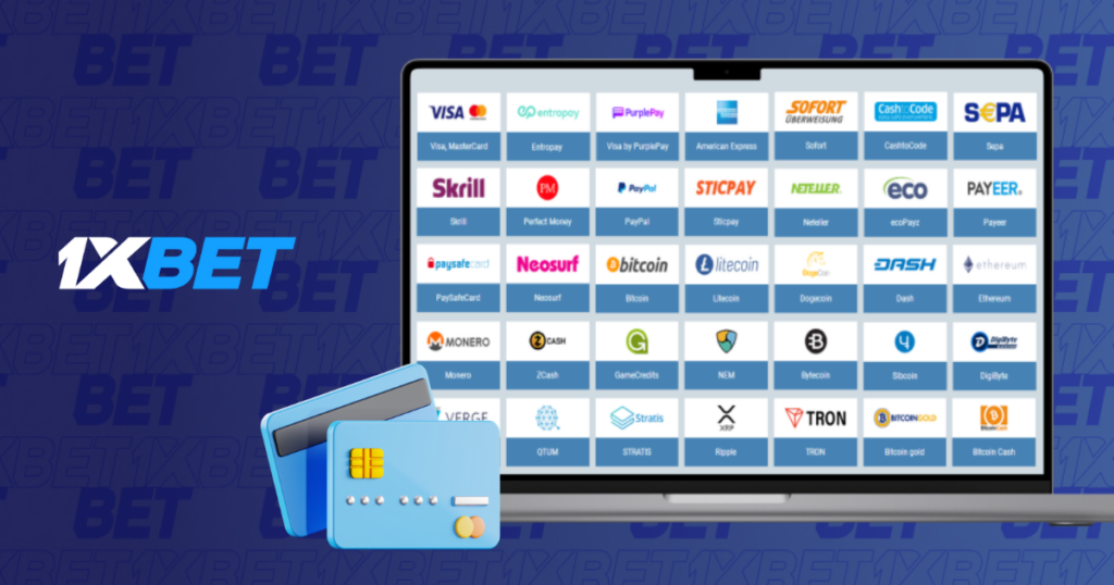 banking methods 1xbet
