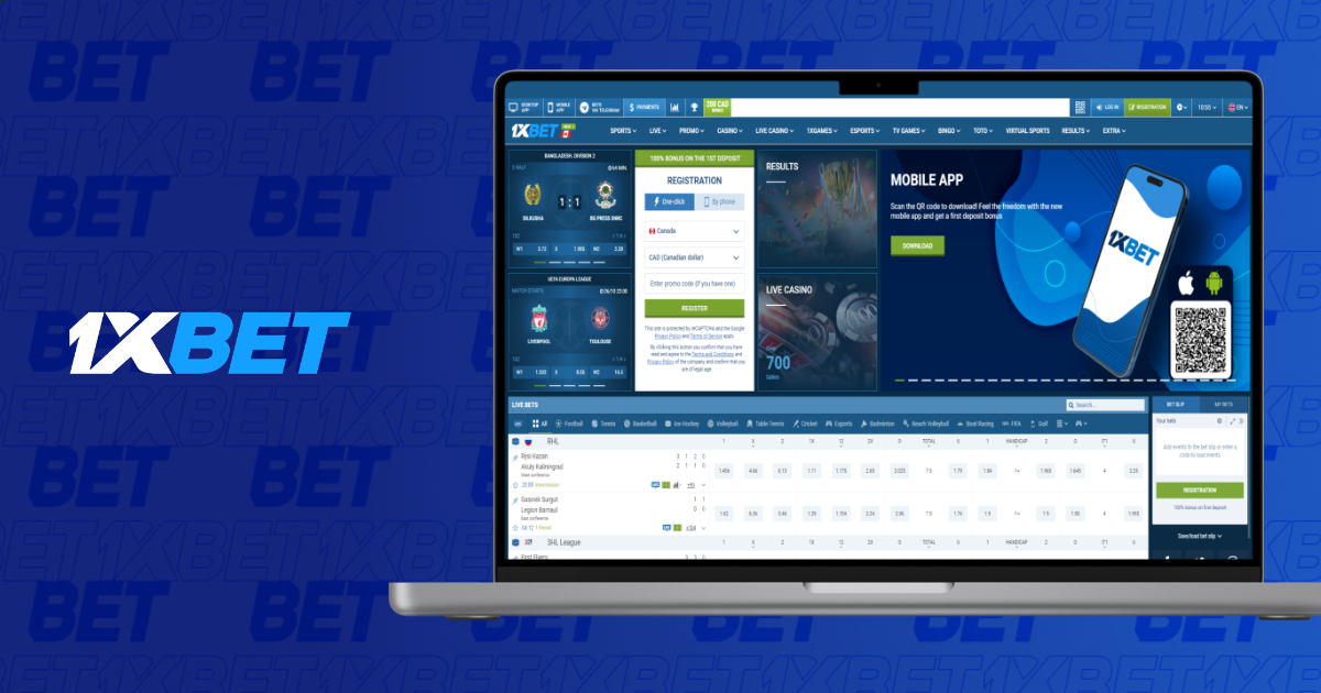 1xBet PC version