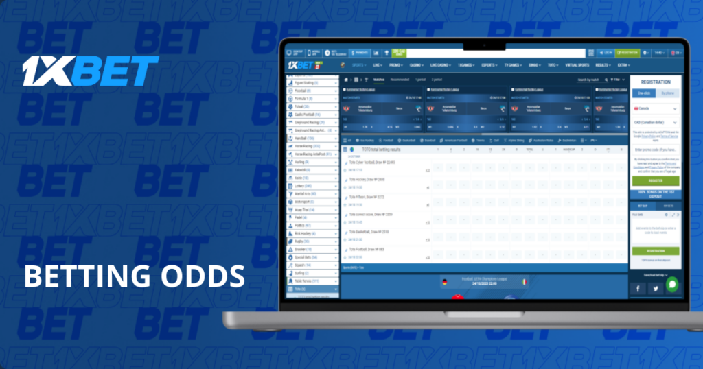 1xbet pc betting odds
